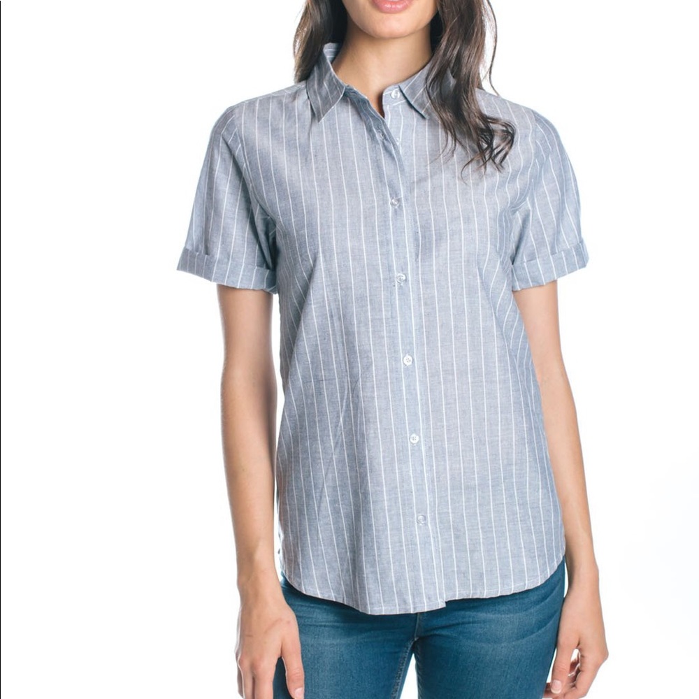 Button Down stripe top
